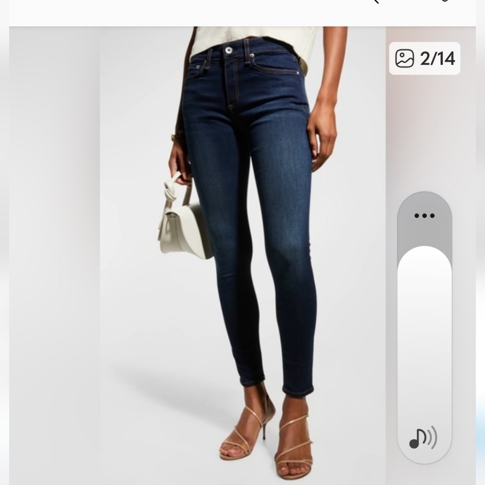 Rag & Bone Mid Rise Ankle Skinny Jeans Size 29